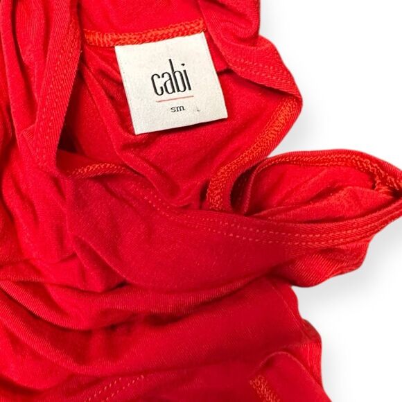CABI Women’s Red Sleeveless Scarlet Tie-Back Tank Top Size Small Style #3051 - Picture 4 of 6